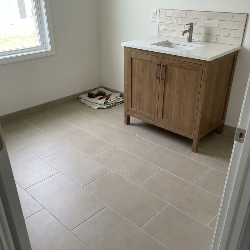 Tile installation